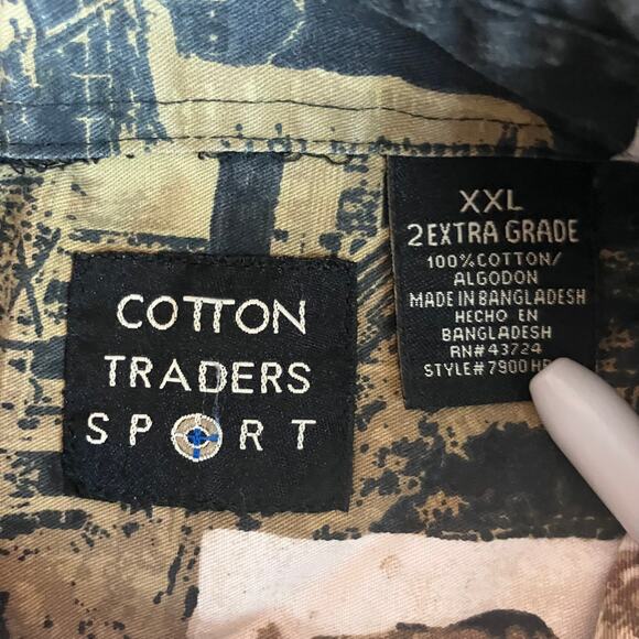 Vintage 1990s Horse All Over Print Button Up Long Sleeve Shirt - Picture 4 of 5